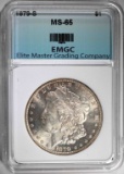 1879-S MORGAN DOLLAR, EMGC GEM BU