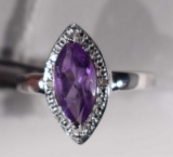 AMETHYST GEMSTONE RING SIZE 7