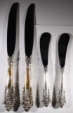 4 - Wallace Grande Baroque Sterling Silver Knives