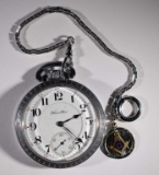 1912 HAMILTON OPENFACE POCKET WATCH - NICE