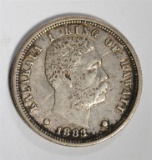 1883 HAWAIIAN DIME, XF -RARE!!!