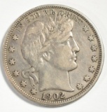 1902 BARBER HALF DOLLAR