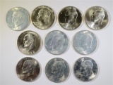 10 Eisenhower Uncirculated Silver Dollars