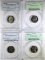 1973-S, 1977-S, 1987-S & 1995-S JEFF NICKELS PCGS