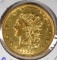 1836 $5 CLASSIC HEAD GOLD, UNC RARE!!! NICE LUSTRE