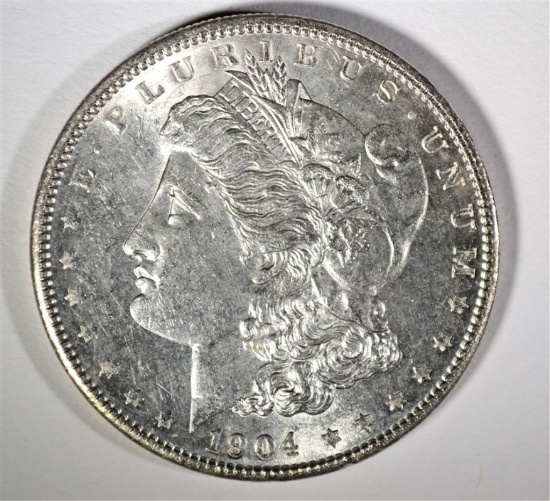 1904 MORGAN DOLLAR, CH BU  BETTER DATE