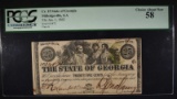 1863 TWENTY FIVE CENTS THE STATE OF GEORGIA