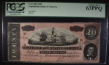 1864 $20 CONFEDERATE STATES OF AMERICA