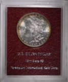 1887 MORGAN DOLLAR PARAMOUNT RED LABEL