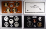 2012 U.S. SILVER PROOF SET ORIG BOX/COA