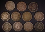 11 - 1863 INDIAN HEAD CENTS VARIOUS