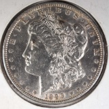 1890 MORGAN SILVER DOLLAR, BU