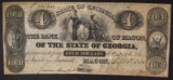 1830 STATE OF GEORGIA $4 NOTE, BANK OF MACON