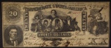 1861 CONFED. STATES OF AMERICA $20 NOTE, RICHMOND