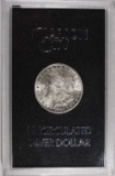 1884-CC MORGAN SILVER DOLLAR, IN GSA HOLDER