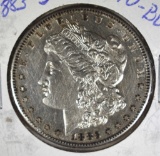 1883-S MORGAN SILVER DOLLAR, AU/UNC
