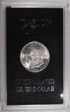 1884-CC MORGAN SILVER DOLLAR, IN GSA HOLDER