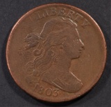 1803 LARGE CENT  VF