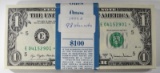 98 - 1977 CONSECUTIVE $1 STAR NOTES GEM UNC