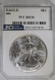 2005 AMERICAN SILVER EAGLE PCI PERFECT GEM BU