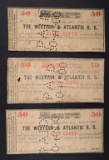 3-50-CENT NOTES FROM WESTERN & ATLANTIC RAIL ROAD