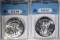 2-1996 AMERICAN SILVER EAGLES ANACS