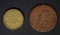 2 DIFFERENT CIVIL WAR TOKENS