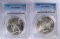 1922 & 1923 PEACE SILVER DOLLAR, PCGS-MS63