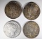 2-1922-D & 2-1922 PEACE SILVER DOLLARS