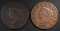 1826 & 1827 LARGE CENTS, VG+ KEY DATES