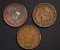 (3) PATRIOTIC CIVIL WAR TOKENS, ARMY AND NAVY