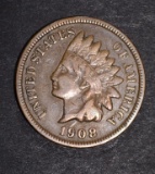 1908-S INDIAN CENT VF  KEY