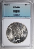 1926-S PEACE DOLLAR EMGC CH/GEM BU+