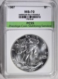 1987 AMERICAN SILVER EAGLE PCSS PERFECT