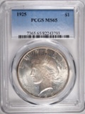 1925 PEACE DOLLAR, PCGS MS-65 GEM