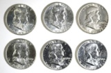 6 1962 FRANKLIN HALVES CH BU