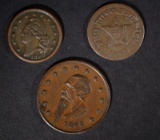 3 CIVIL WAR TOKENS: ALL FROM NEW YORK