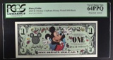 2000 $1 MICKEY MOUSE DISNEYLAND DOLLAR