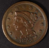 1853 LARGE CENT AU