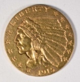 1915 $2.5 GOLD INDIAN CH BU