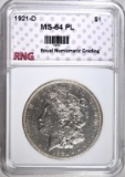 1921-D MORGAN DOLLAR RNG CH BU PL