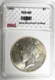 1934 PEACE DOLLAR RNG GEM BU