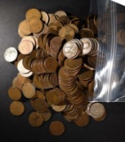 1000 Mixed Date 1920's Circ. Wheat Cents.