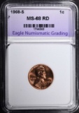 1968-S LINCOLN CENT ENG SUPERB GEM+ BU