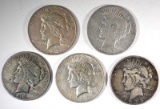 1-1935-P & 3-1935-S PEACE DOLLARS