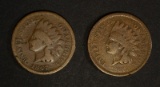 1866 VG  & 1867 GOOD INDIAN CENTS
