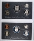 1995 & 1998 U.S. SILVER PROOF SETS IN ORIG PAC