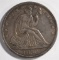 1850-O SEATED HALF DOLLAR, AU  KEY DATE!