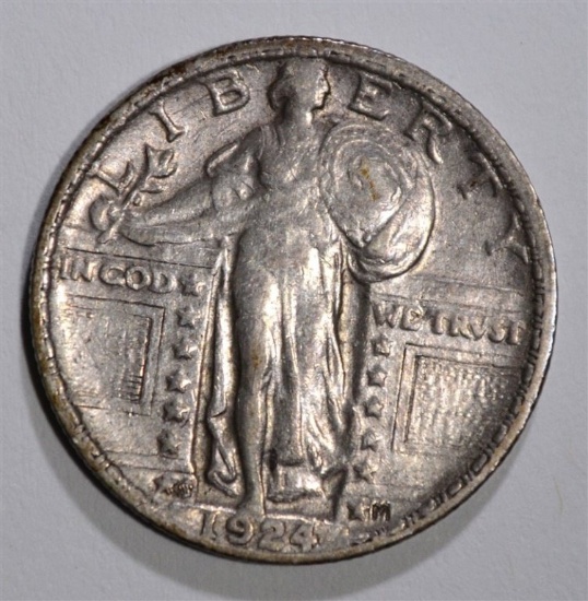 1924-S STANDING LIBERTY QUARTER, VF