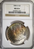 1884-O MORGAN DOLLAR NGC MS 65*